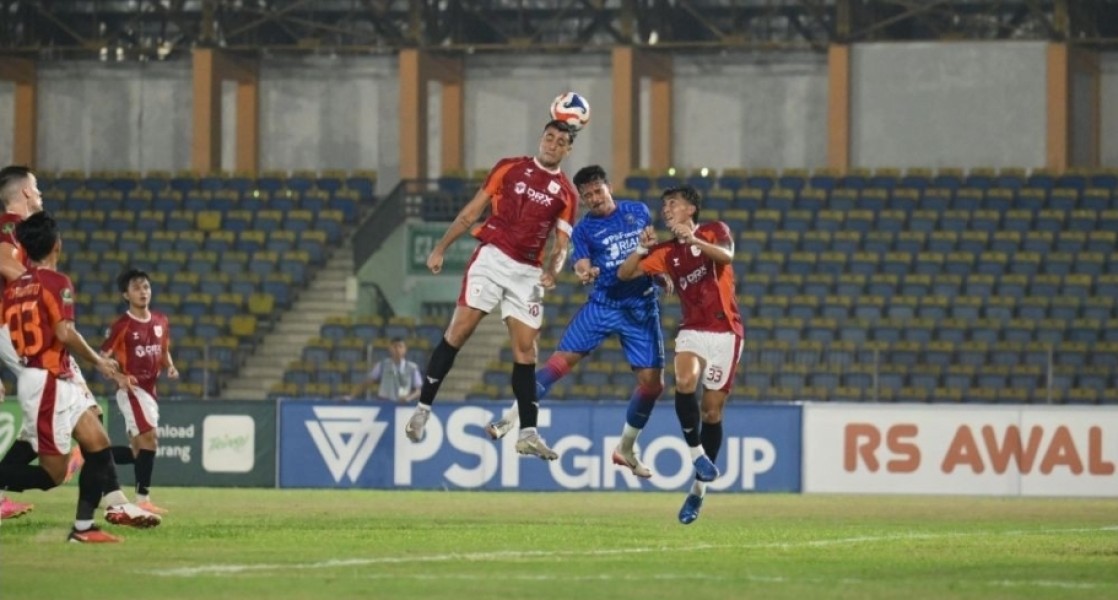 Laga Ketat Tanpa Penonton, PSPS Pekanbaru Imbang Kontra Garudayaksa FC