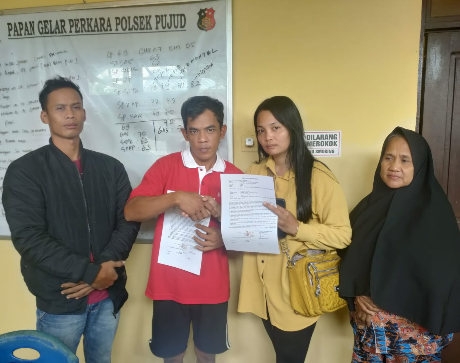 Pasutri Mesra Kembali Setelah Restoratif Justice Polsek Pujud