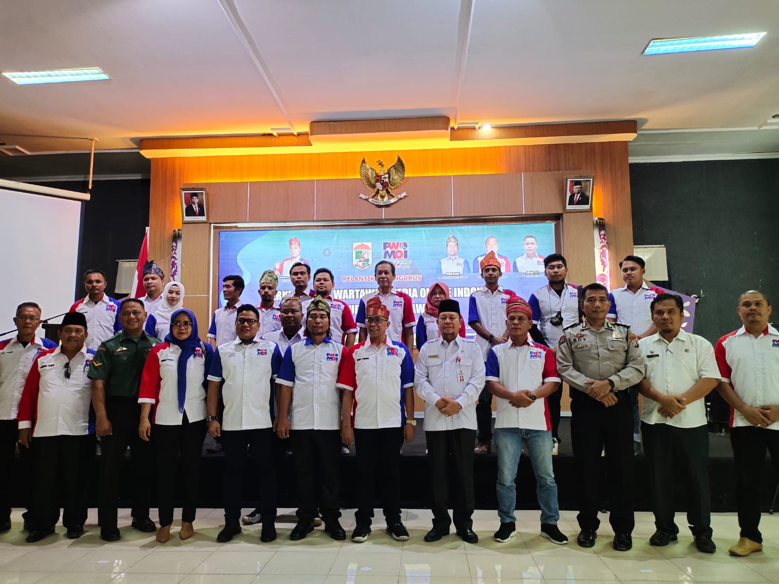 Perkumpulan Wartawan Media Online Indonesia (PW MOI) Berkibar Di Kabupaten Pelalawan, Dedi Rizaldi Dilantik Jadi Ketua