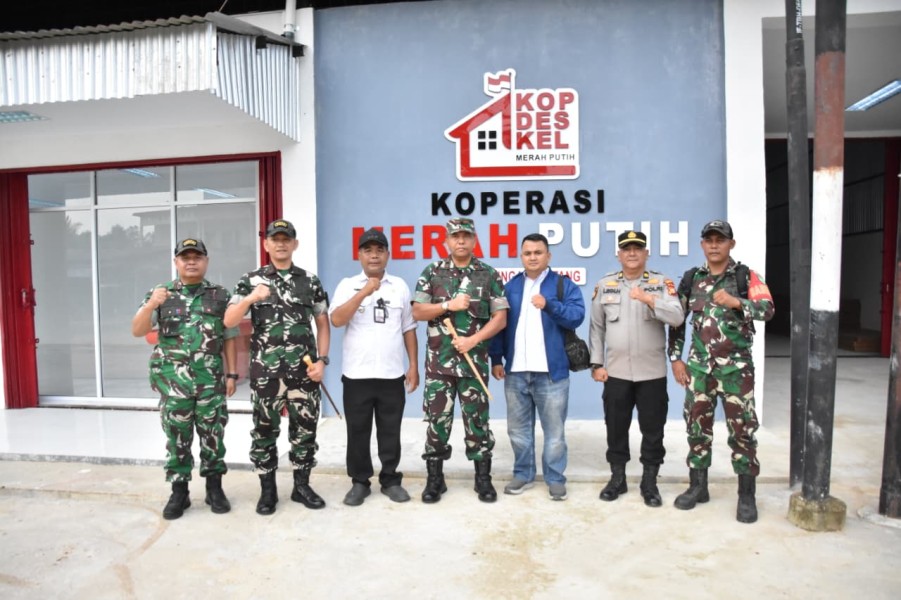 Danrem 031/Wira Bima Pastikan Kesiapan Koperasi Desa/Kelurahan Merah Putih Melalui Peninjauan Lapangan di Sejumlah Lokasi di Kabupaten Indragiri Hilir