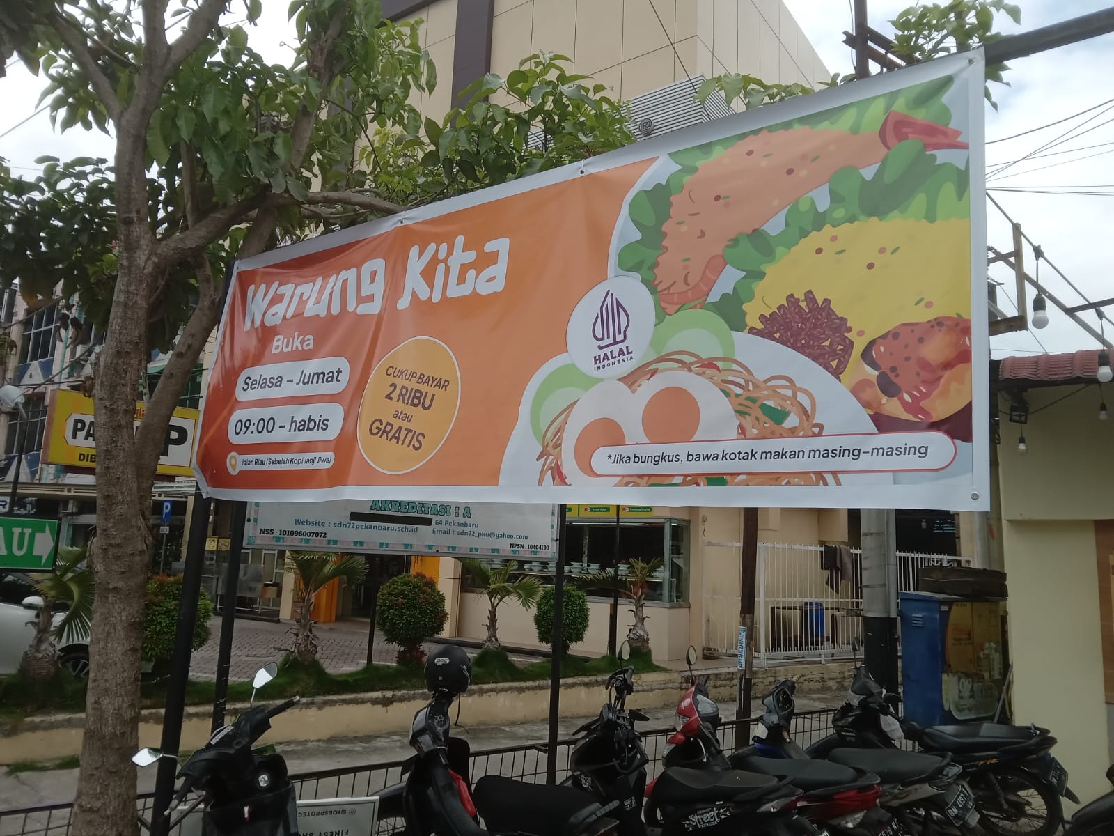 Makanan Vegetarian Lezat cuma Rp. 2000 Di Warung Kita