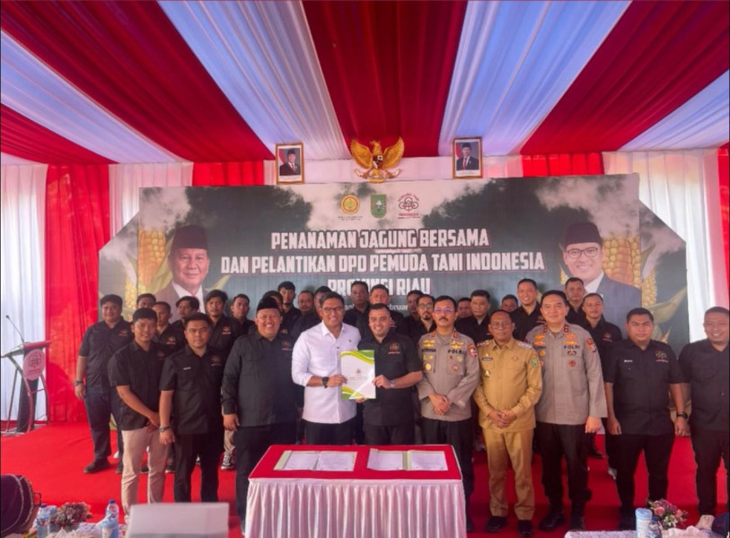Sah, Wakil Menteri Pertanian Sudaryono Resmi Lantik M Rahul Jadi Ketua Pemuda Tani Indonesia Provinsi Riau