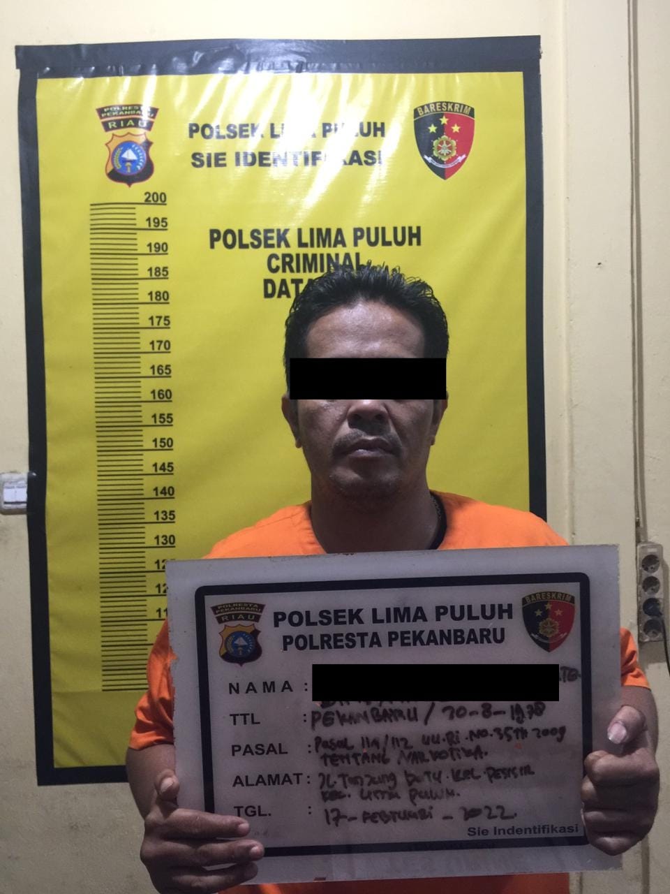 Polsek Lima Puluh Berhasil Amankan 1 Pelaku Pengedar Sabu