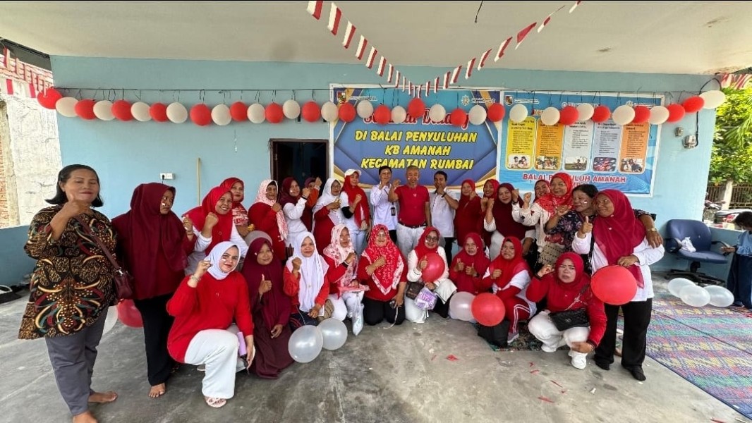 Semarak Hut RI-80 di Balai Penyuluh KB Amanah Rumbai, Sebagai Bentuk Mempererat Silaturahmi Antar Kader !
