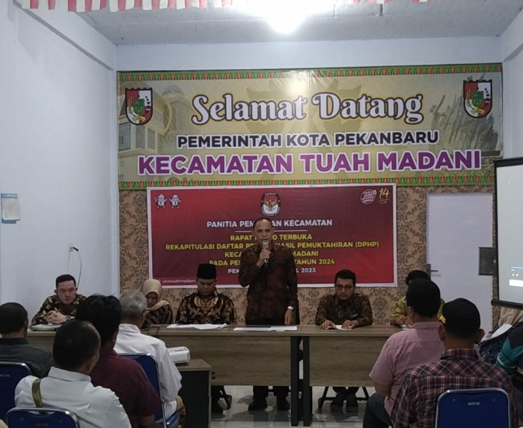 PPK Tuah Madani Gelar Pleno DPHP Pemilu 2024
